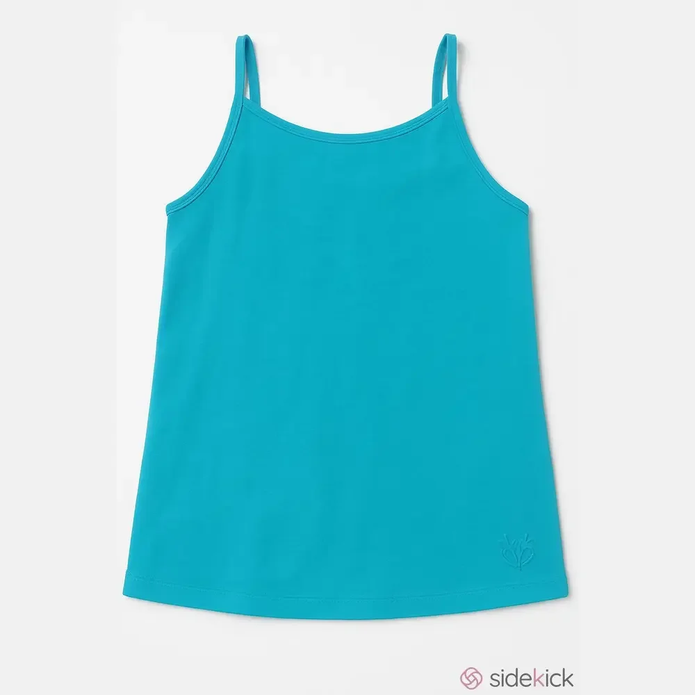 Justice Girls Aqua Blue Tank Top Spaghetti Strap Size 12